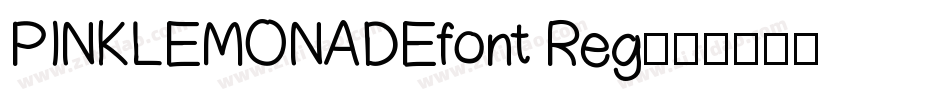 PINKLEMONADEfont Reg字体转换